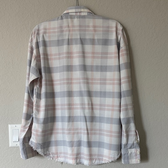 Free People Pastel Plaid Shirt - Picture 6 of 6